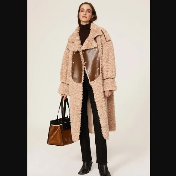 Jackets & Blazers - OOFWear Reversible Faux Shearling Coat, EU 38 US XS